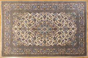Persian Kashan rug, hand-knotted wool, 305 x 200cm
