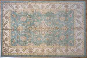 Afghan Chobi rug, hand-knotted wool, 297 x 200cm