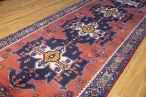 Persian Hamadan rug, hand-knotted wool, 388 x 153cm - 2