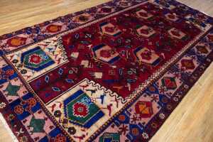 Persian Hamadan rug, hand-knotted wool, 305 x 165cm - 2