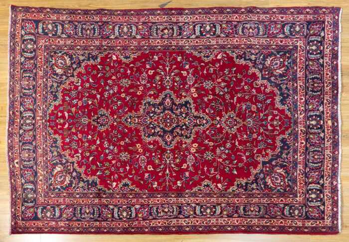 Persian Kashan carpet, hand-knotted wool, 295 x 200cm