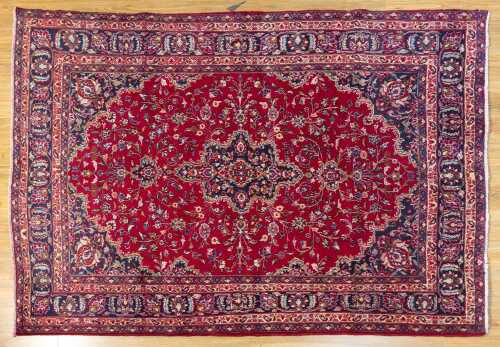 Persian Kashan carpet, hand-knotted wool, 295 x 200cm