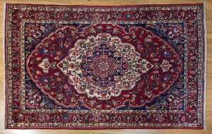 Persian Hamadan rug, hand-knotted wool, 318 x 195cm