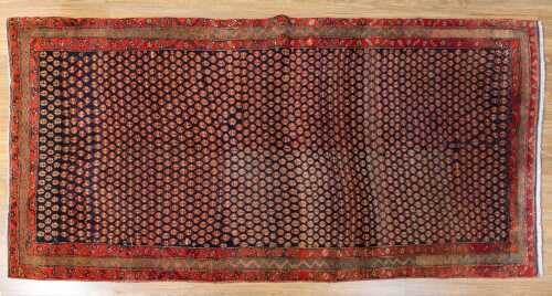 Persian Hamadan rug, hand-knotted wool, 300 x 148cm