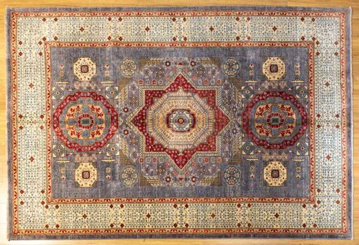 Afghan Chobi rug, hand-knotted wool, 278 x 188cm