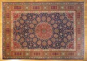 Fine Persian Saruq rug, hand-knotted wool, 322 x 220cm