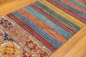 Fine Afghan Khurjin runner, hand-knotted wool, 244 x 75cm - 2