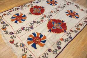 Persian hand-stitched Sofra, wool, 195 x 132cm - 2