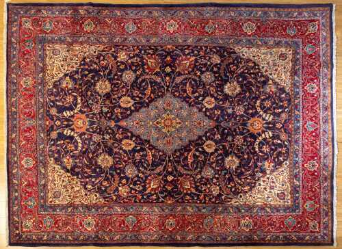 Fine Persian Saruq carpet, hand-knotted wool, 343 x 255cm