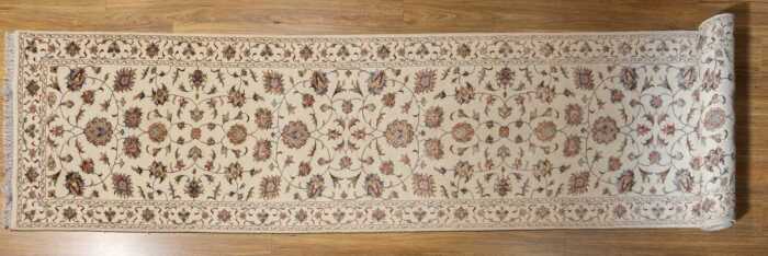 Indo Persian Kashan runner, hand-knotted wool, 82 x 401cm