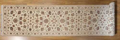 Indo Persian Kashan runner, hand-knotted wool, 82 x 401cm