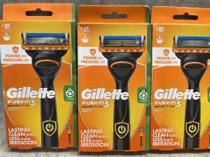 Group of Gillette Fusion 5 products - 2
