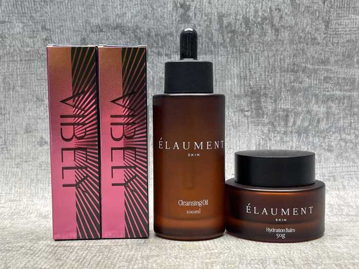 Group of beauty products
