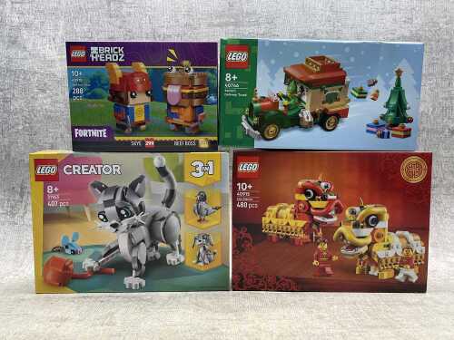 24 · Four Lego packs