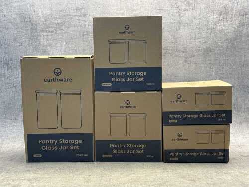 31 · Group of Earthware pantry storage jar sets