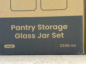 Group of Earthware pantry storage jar sets - 2