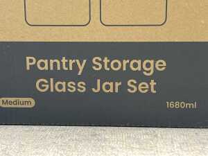 Group of Earthware pantry storage jar sets - 3