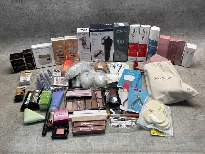 Group of beauty products