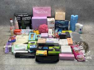 Group of beauty products
