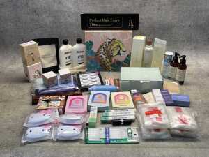 Group of beauty products