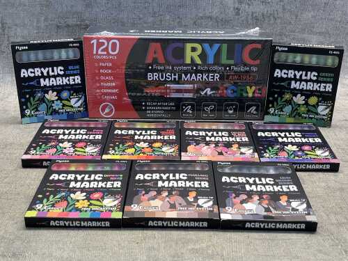 Group of acrylic markers