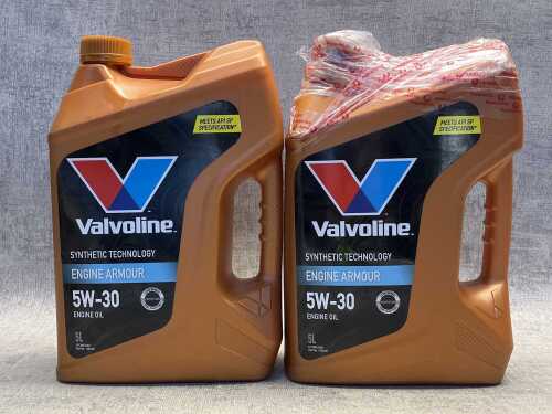 86 · Two Valvoline 5W-30 engine oil