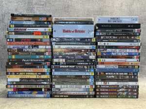 Group of DVDs