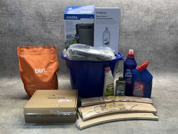 Group of cleaning products