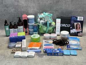Group of beauty products