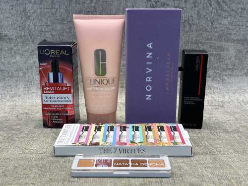 Group of beauty products