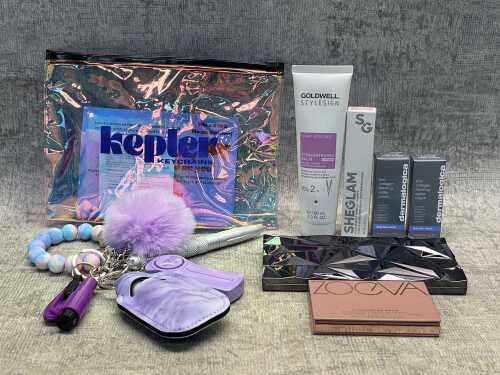 Group of beauty products