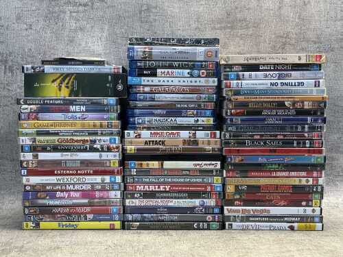 Group of DVDs