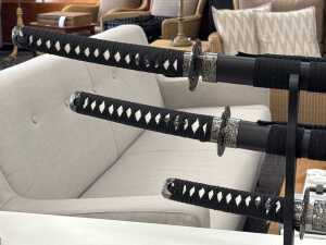 Decorative replica Japanese samurai sword set - 2