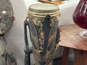 Two Papua New Guinea timber decorative items - 3