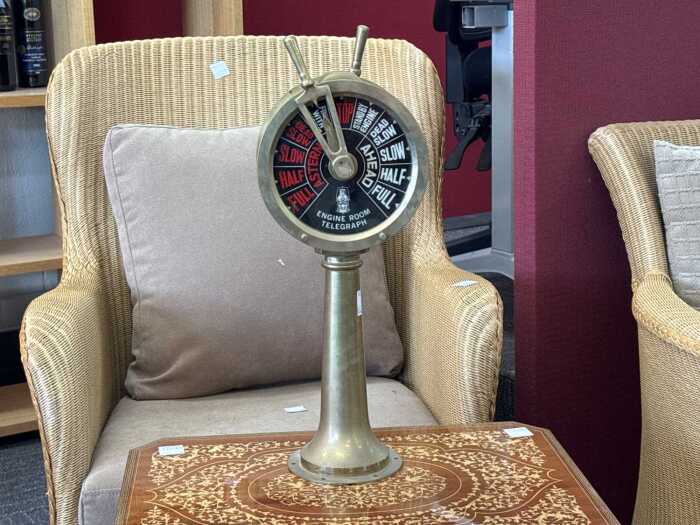 Brass Chadburn Engine Room Telegraph