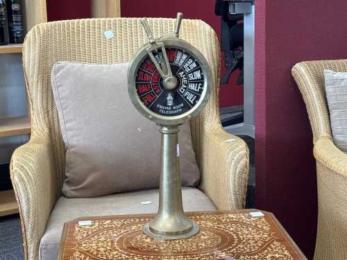 Brass Chadburn Engine Room Telegraph