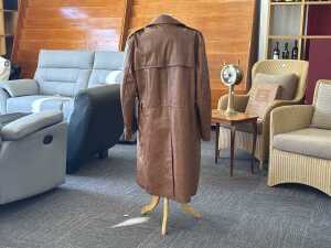Cresco brown leather coat - 4