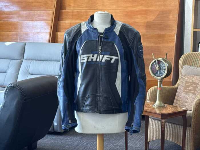 Shift leather motorcycle jacket
