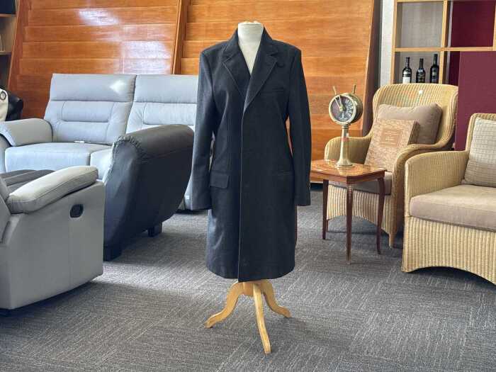 Zara Man dark grey overcoat