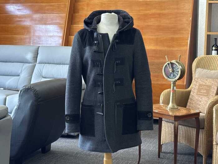 Fairwhale grey wool duffle coat