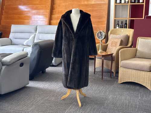 Folks Finer Furs dark brown fur coat
