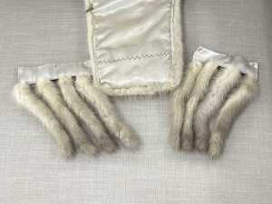 Fur stole with dettachable fur tassels - 4
