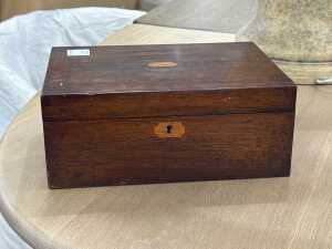 Antique Victorian timber box - 2
