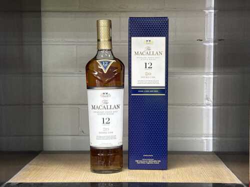 The Macallan 12 year old double cask scotch whisky in box