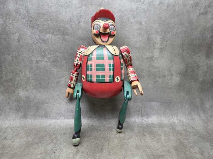 Pinocchio painted timber coin bank