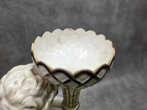 Copeland Spode porcelain cherub figure with blue gilded decoration - 7