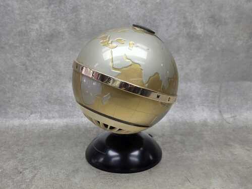 Mid-century Transistor Six Fleetwood radio in the shape of a world globe