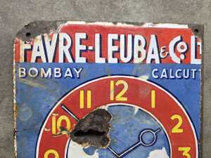 Favre-Leuba & Co enamel advertising sign - 3