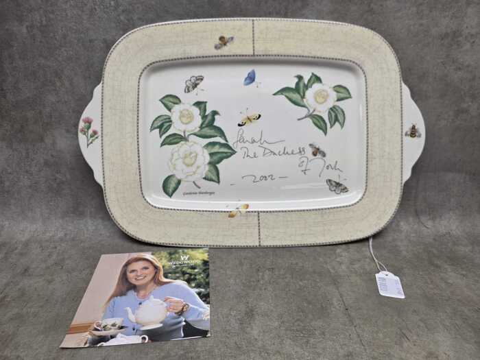 Wedgwood Sarah's Garden signed porcelain platter