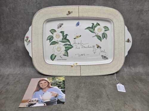 Wedgwood Sarah's Garden signed porcelain platter